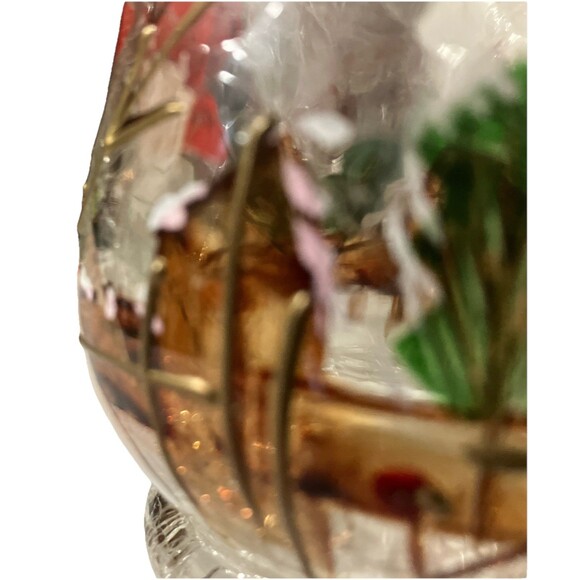 2 Yankee Candle Snowman Winter Crackle Glass Votives set Tealight Holiday XMas - Picture 11 of 12